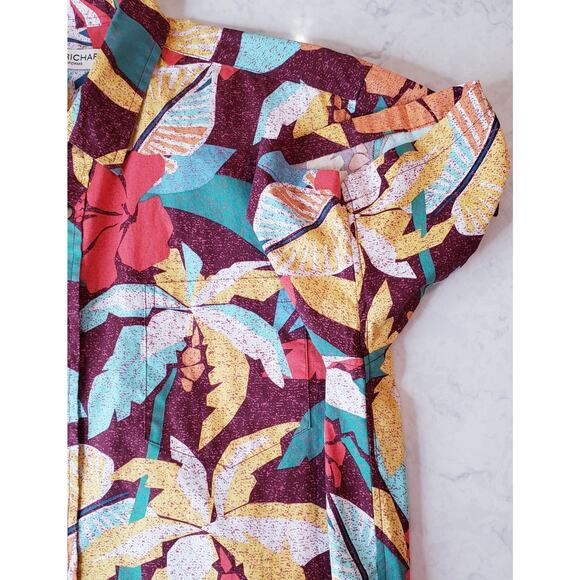 Tori Richard Uniforms Tropical Hawaiian Button Up SS Shirt Men's Large in VGUC - Picture 4 of 10